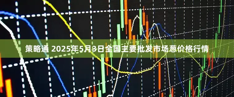 策略通 2025年5月3日全国主要批发市场葱价格行情