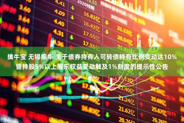 擒牛宝 无锡振华 关于债券持有人可转债持有比例变动达10%暨持股5%以上股东权益变动触及1%刻度的提示性公告