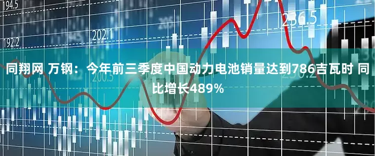 同翔网 万钢：今年前三季度中国动力电池销量达到786吉瓦时 同比增长489%