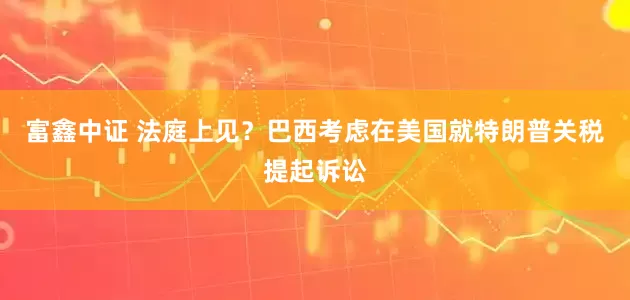 富鑫中证 法庭上见？巴西考虑在美国就特朗普关税提起诉讼